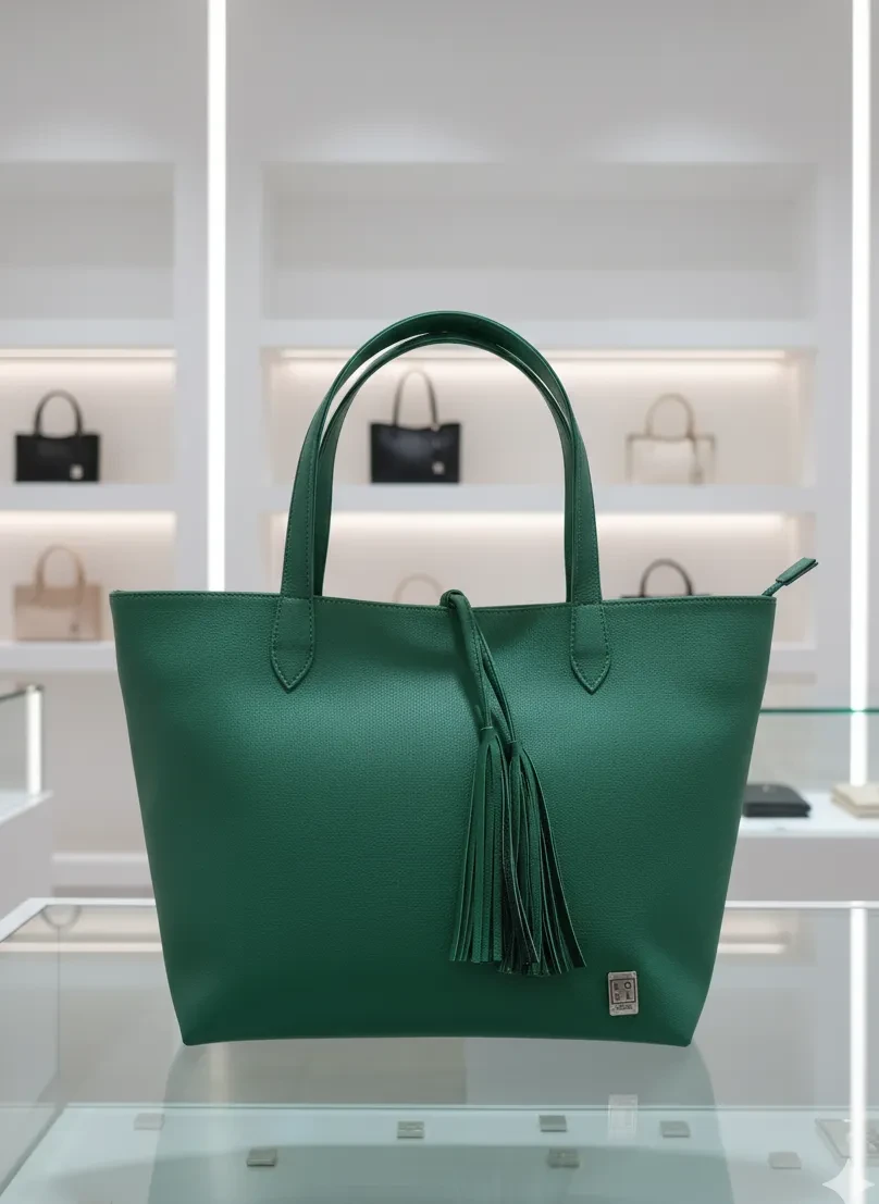 "Valentina" handbag - High-end synthetic vinyl, developed specifically for leather goods