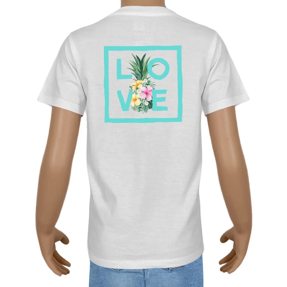 Kid's T-shirt – Cotton – Plain – White - Fruits