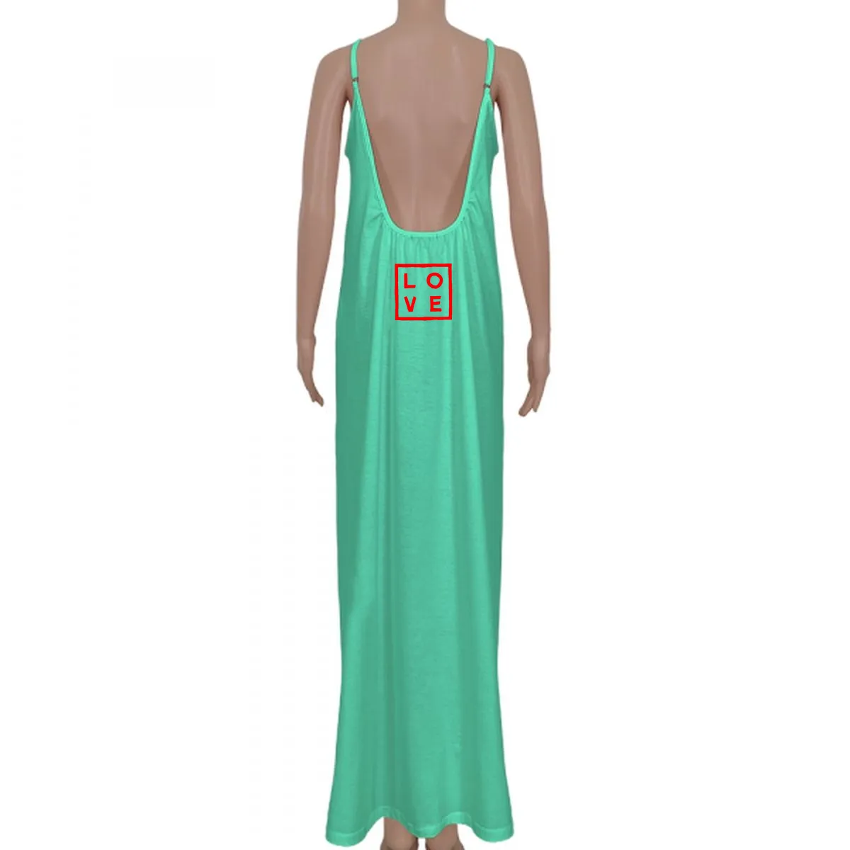 Dress Ada – Aqua green - Logo Classic Print