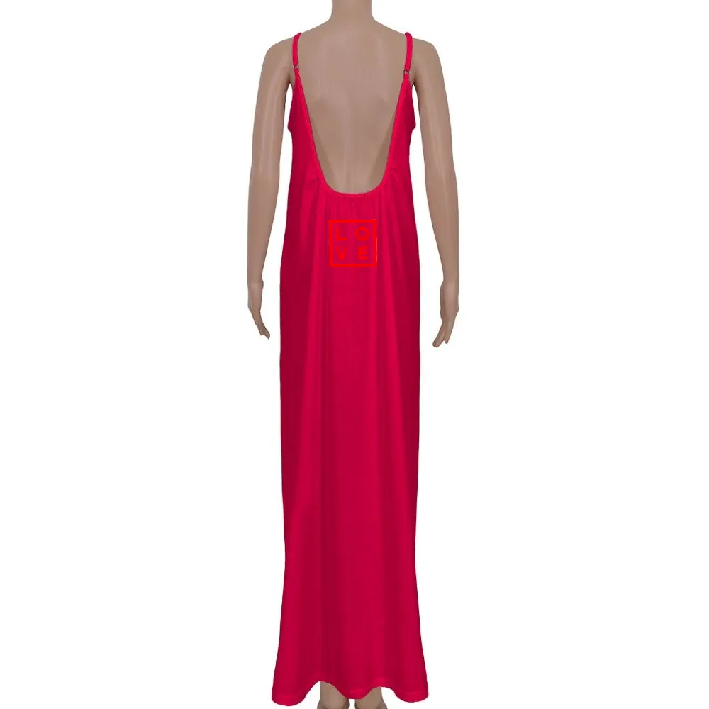 Dress Ada – Cherry red - Logo Classic Print