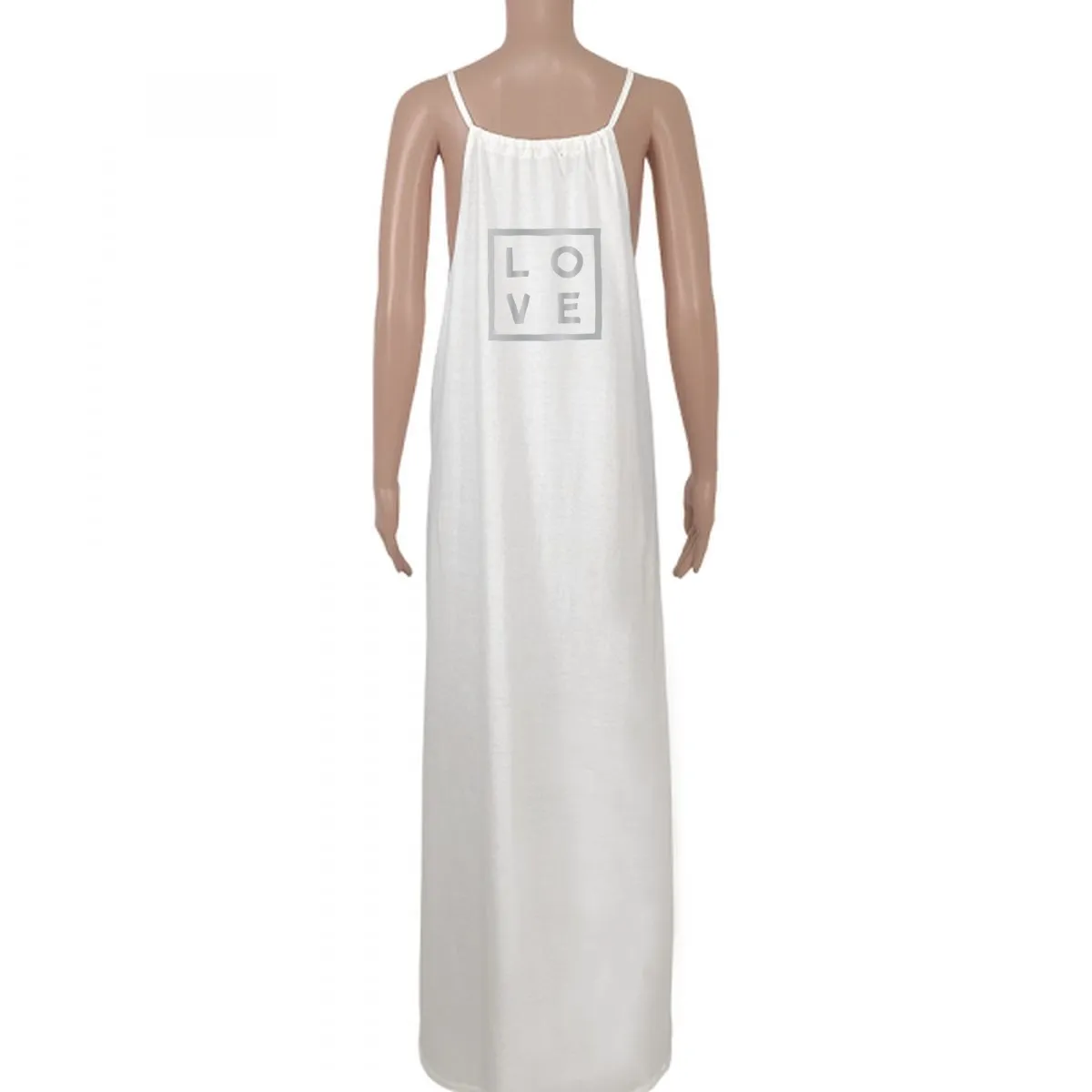 Dress Noémi – White - Logo Metal Print