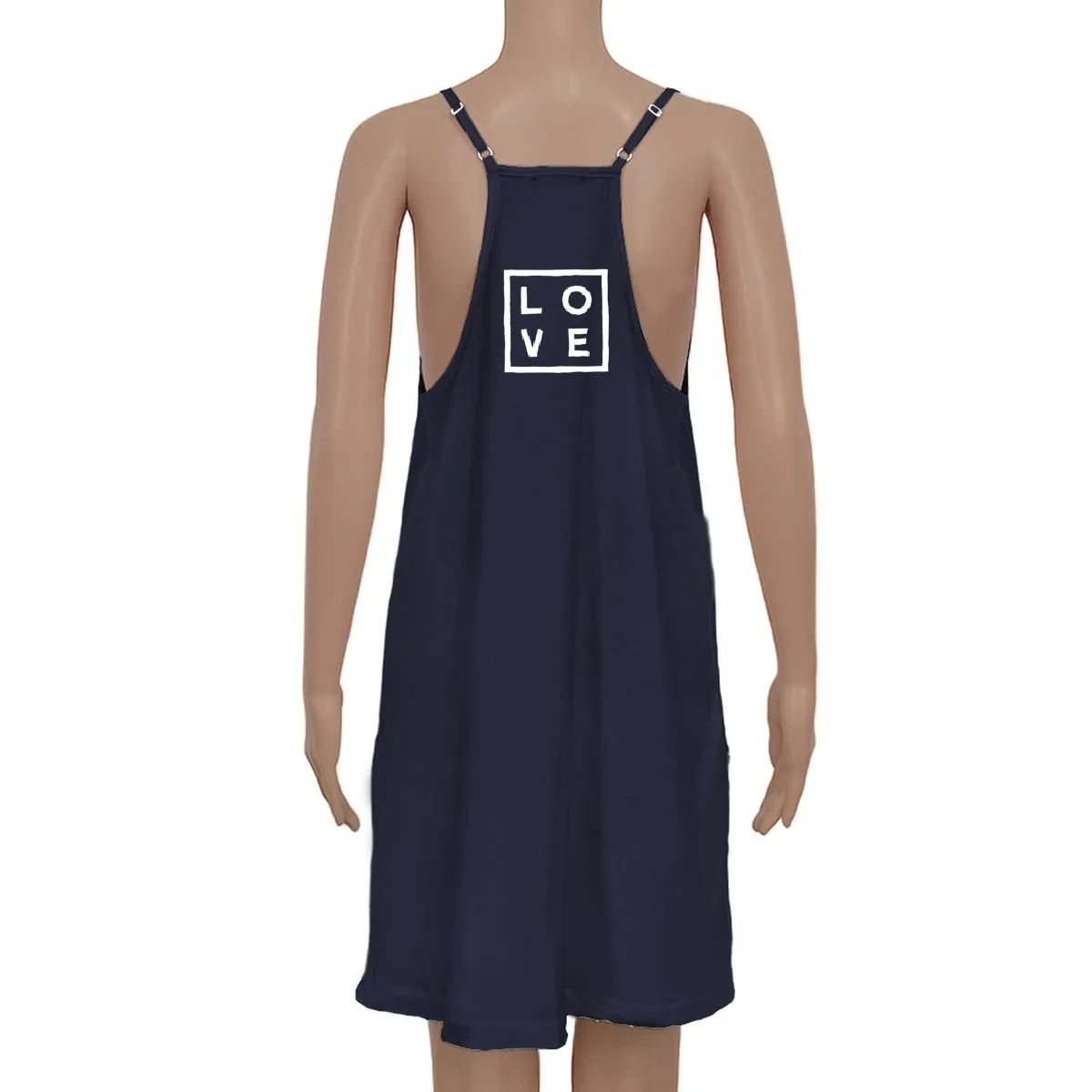 Dress Ambre – Navy blue - Logo Classic Print