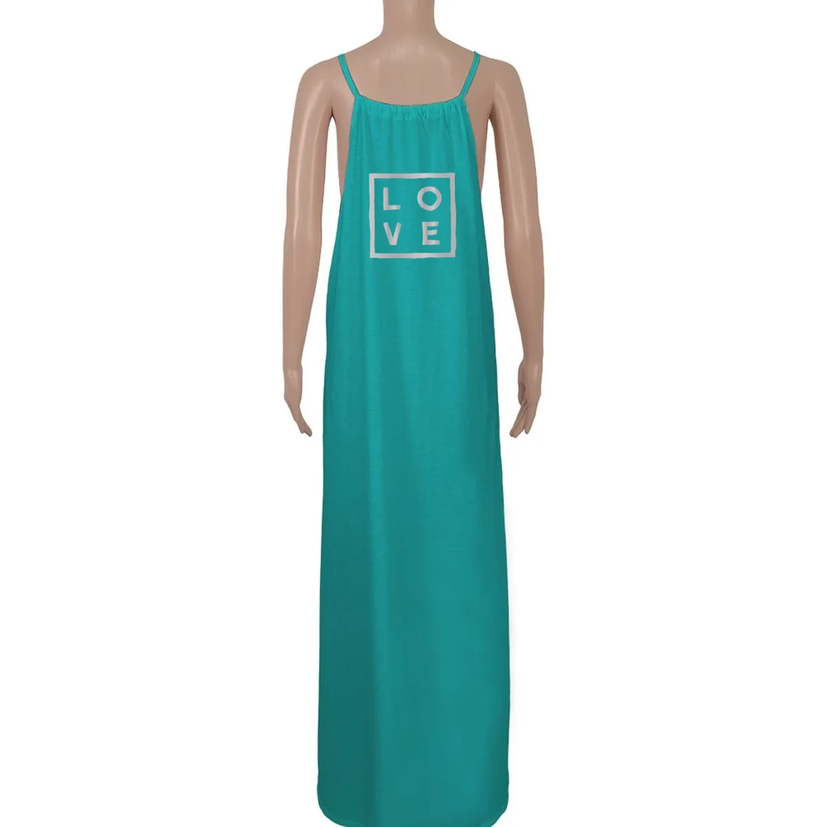 Dress Noémi – Petrol blue - Logo Metal Print