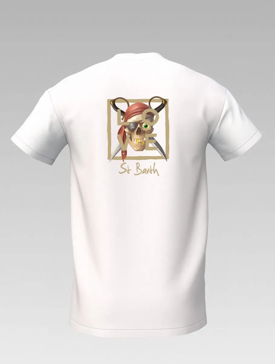 White Children's T-shirt – "Pirate Spirit" – Signature LOVE – Pirate Collection: Adventure & Style for Young Cabin Boys