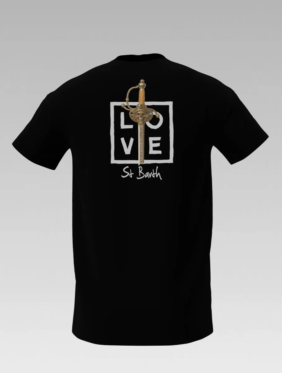 Black Children's T-shirt – "Pirate Spirit" – Signature LOVE – Pirate Collection: Adventure & Style for Young Cabin Boys