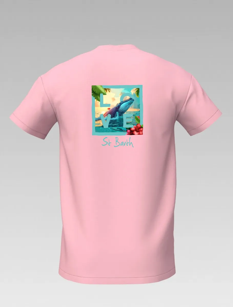 Head to the Caribbean with our 100% LOVE Whale T-shirt