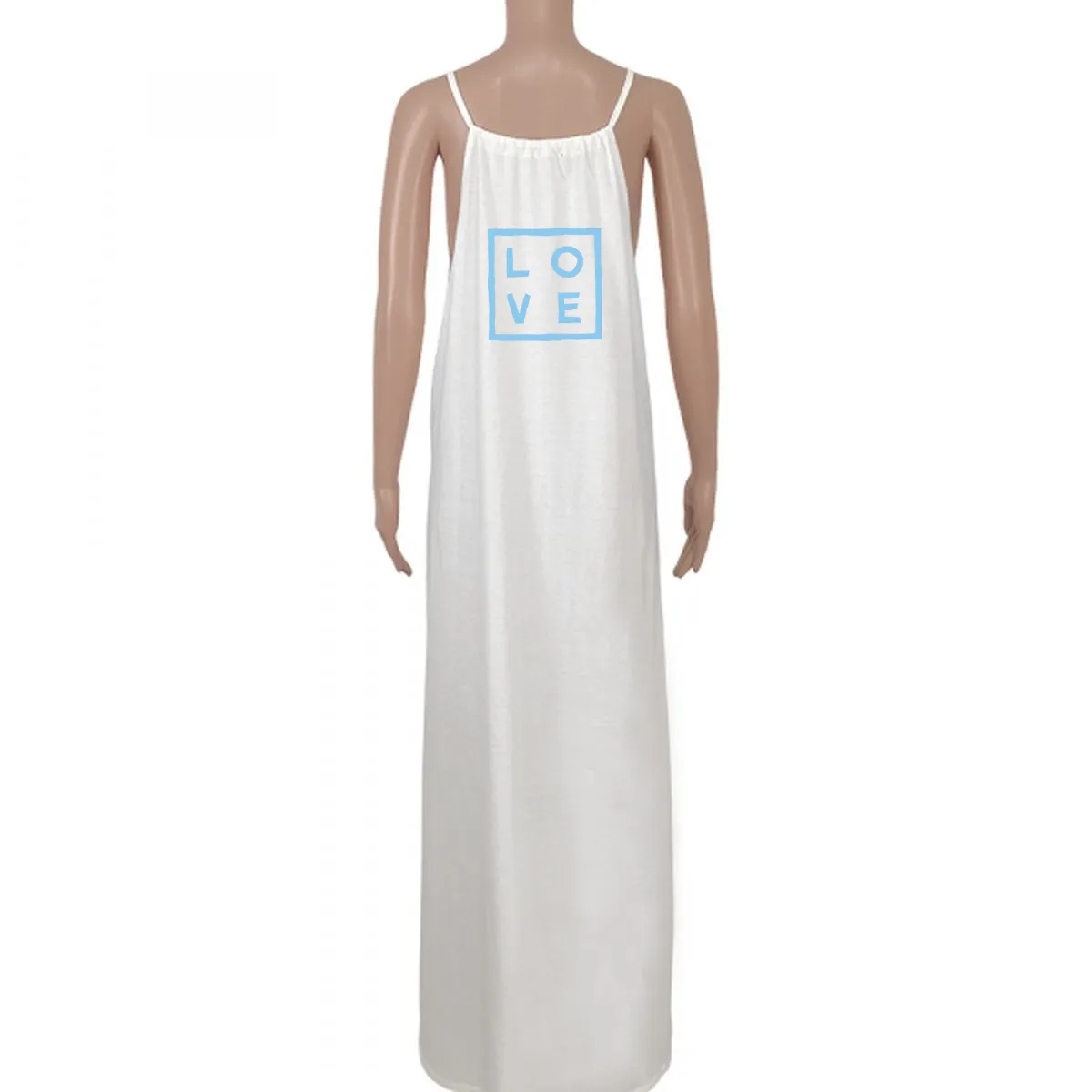 Dress Noémi – White Logo Classic Print