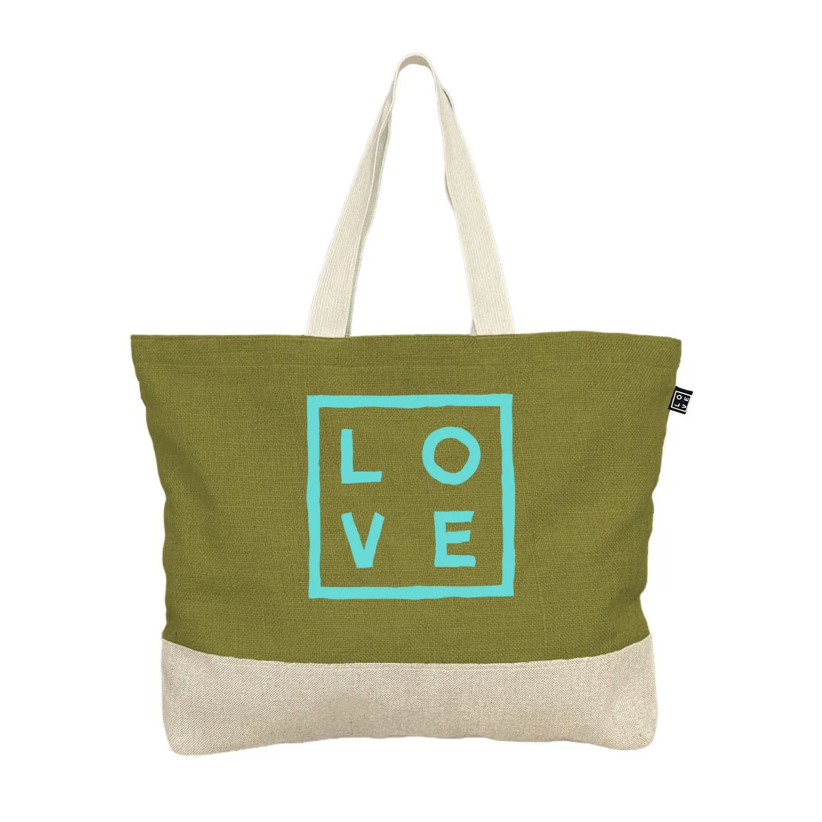 2 Tones – Beach bag - Anise green Classic Flex