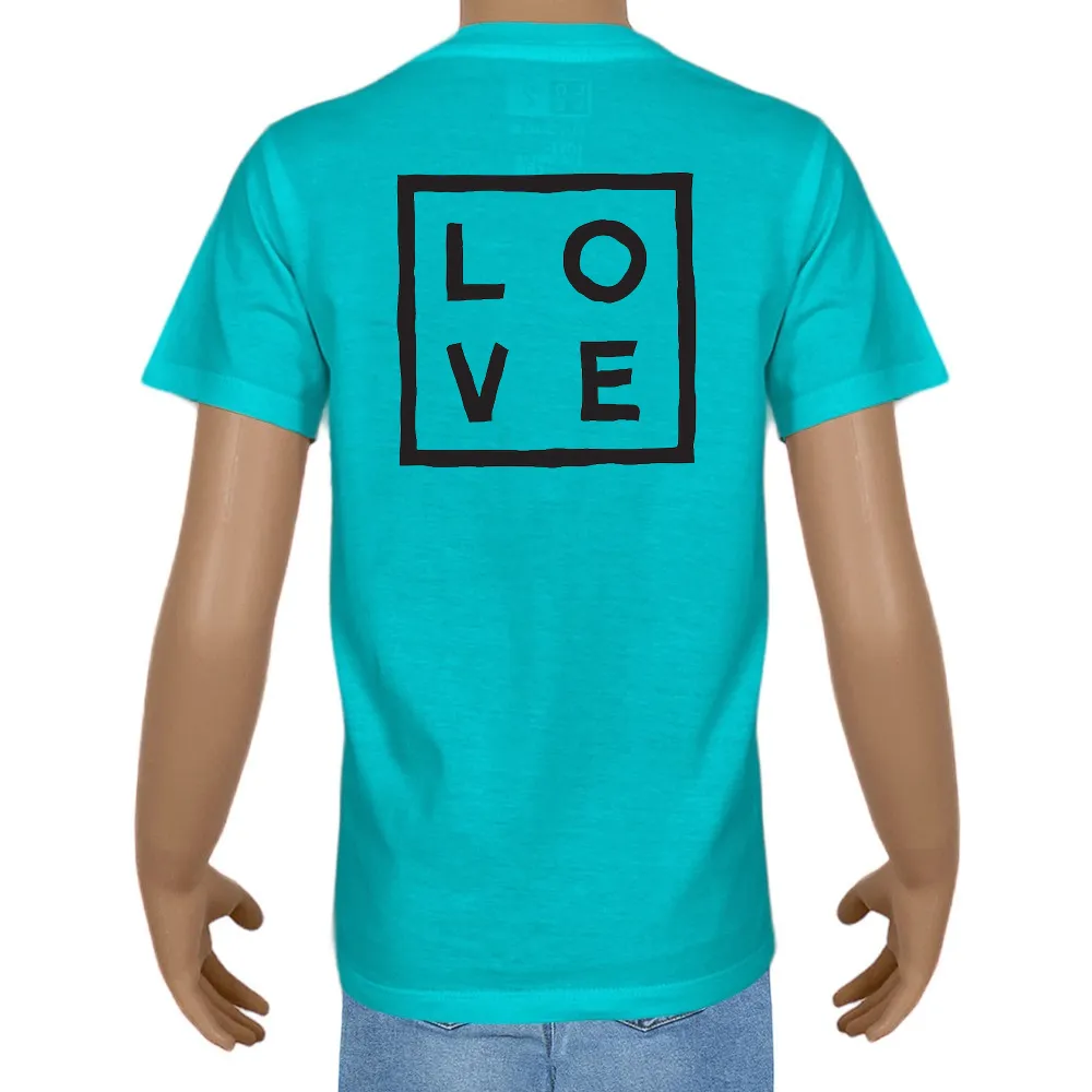 Kid's T-shirt – Cotton – Plain – Turquoise