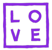 Flex blue violet LOVE