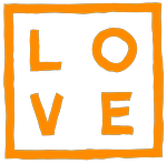 Flex dark orange LOVE