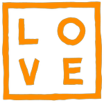 Flex orange LOVE