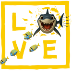 Yellow shark LOVE