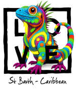 Caribbean black iguana