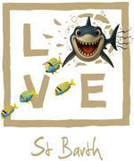 Cream shark St Barth