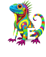 San Martin white iguana