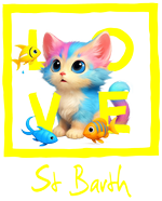 Yellow St. Barth Cat