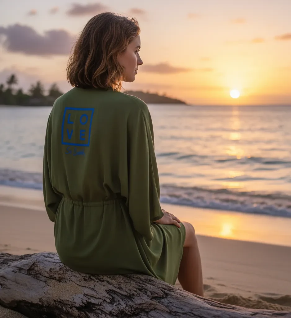 Alexia Dress – One Size – LOVE Edition – Caribbean Elegance – Signature St Barth