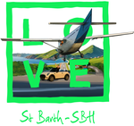 St Barth Green Airport - no sky