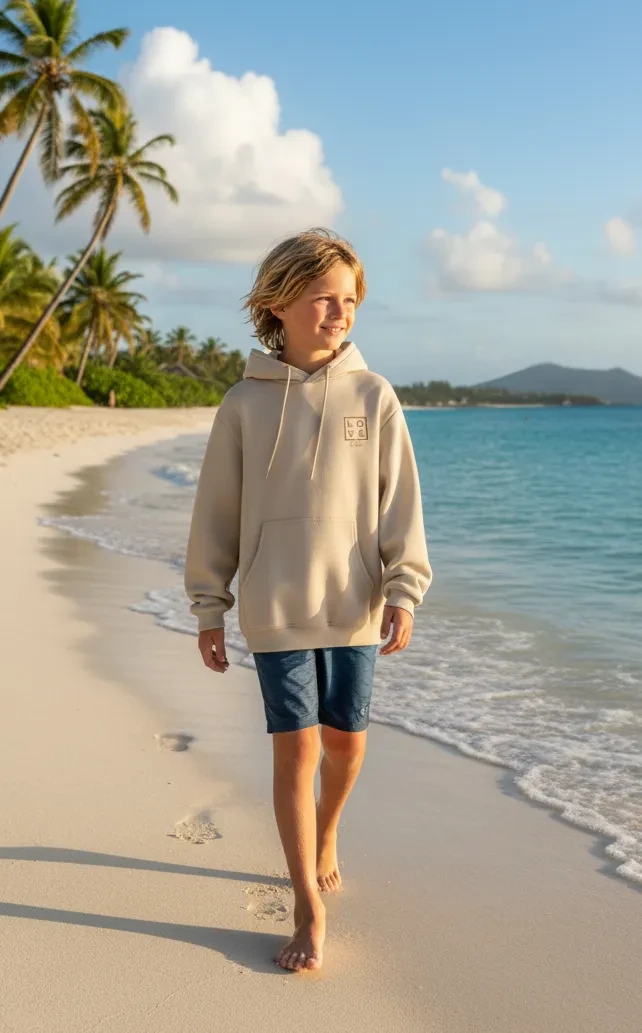 New Unisex Beige Hoodie – 100% LOVE – So soft, so LOVE! Love Concept Store Selection