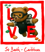 Caribbean Red diving bear - bottomless